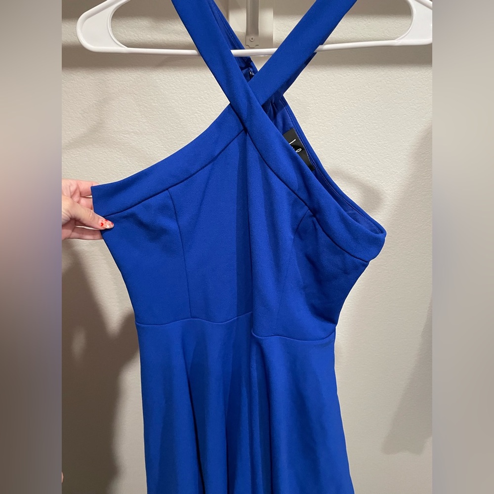 Smoke free home , Lulu’s royal blue skater dress , great quality . Size medium